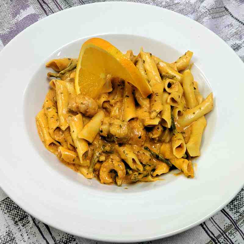 Fuži sa šparogama i škampima